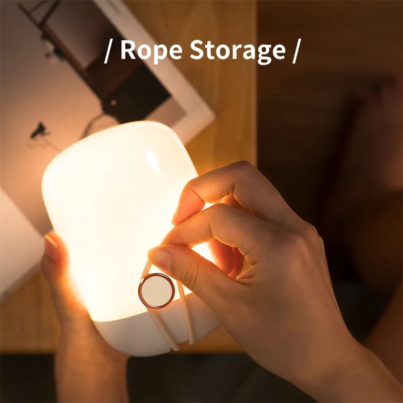 LED night lights acrylic lighting bedroom toilet smart lantern cute small color changing lamp toy USB charge lamp