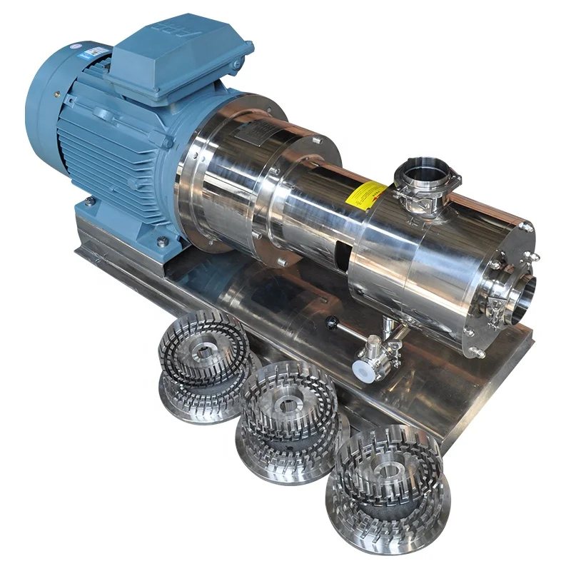 inline online high shear vacuum emulsifying mixer pump