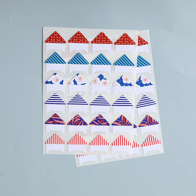 Mixed Color Custom Decorative Transparent PVC Self-Adhesive Photo Corner Stickers