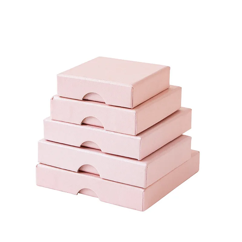 Wholesale lid and base jewelry box rings earrings necklaces storage boxes jewelry packaging boxes.