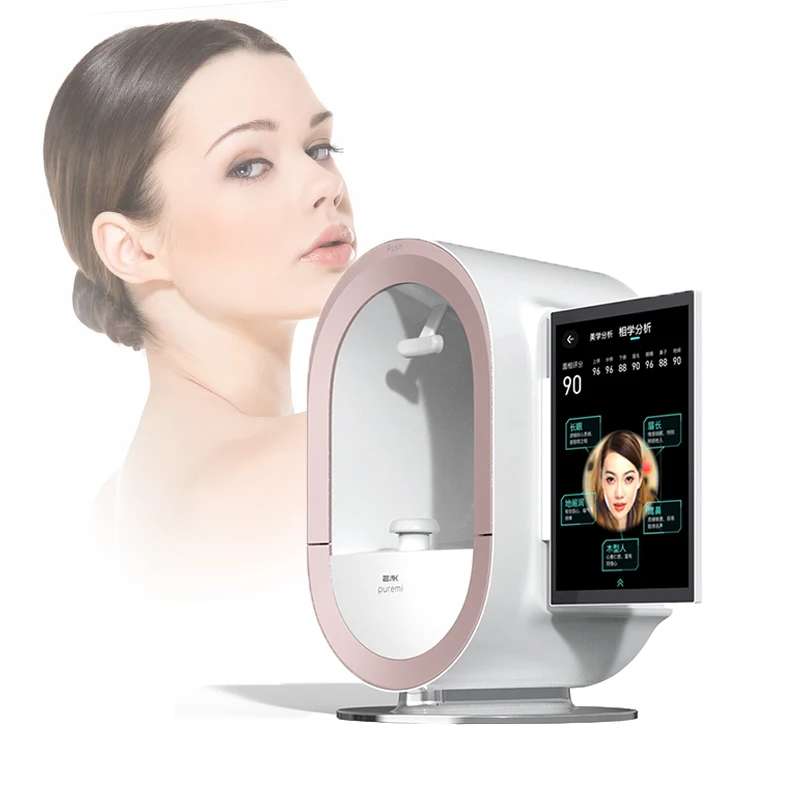 2024 AI Technology Portable Skin Analyzer 3D Facial Scanner Acne Pigmentation Salon Spa