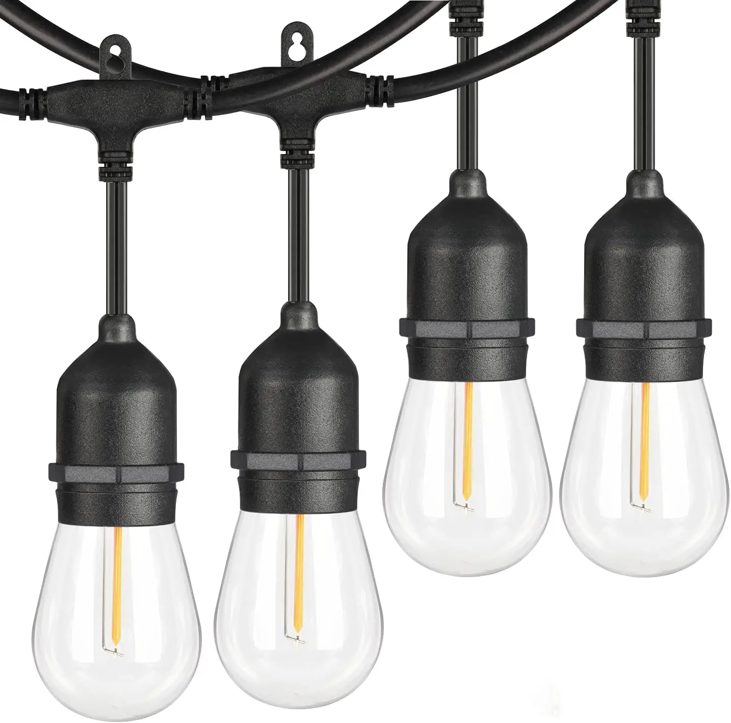 Лидер продаж 2021 48 футов садовая гирлянда для двора уличная световая цепь светодиодные декоративные светильники серии вечеринки