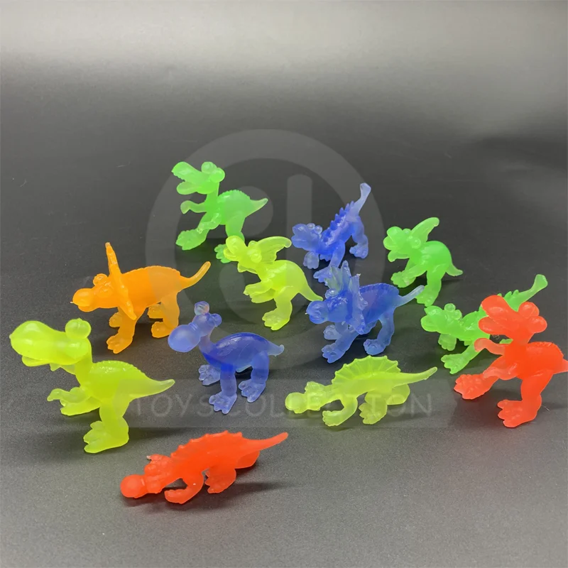 Dinosaur Toy TPR Soft Animal Stretchy Skeleton Toys Dino. For 50 55MM 2 Inch Capsule Toys