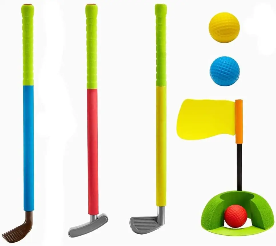 Kids Golf Set Mini Golf Club Set Outside Retractable Early Educational Golf