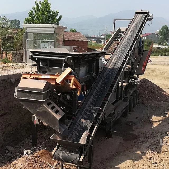 High Efficiency Stone Crusher Machine Mobile Concrete Crushing Plant