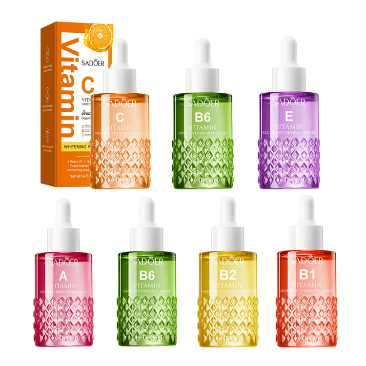 OEM SADOER Private Label Face Serum Passion Fruit Vitamin B2 Antioxidant Essence Niacinamide Nourish Skin c