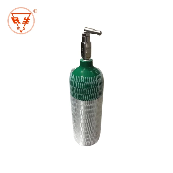 High-Pressure Aluminum Oxygen Gas Cylinder Durable Steel Material for LPG Nitrogen Medical Gas Use