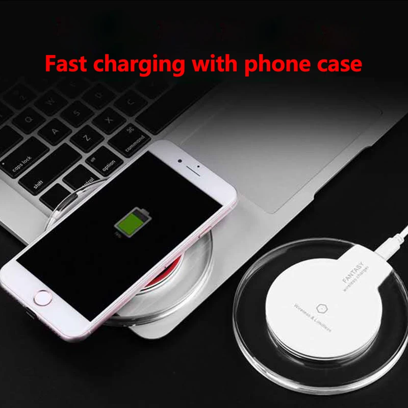 
Qi Wireless Charging Mobile Phone Universal Wireless Charging 5W With Led Display Light Smart Wireless Charger Dropshipping 