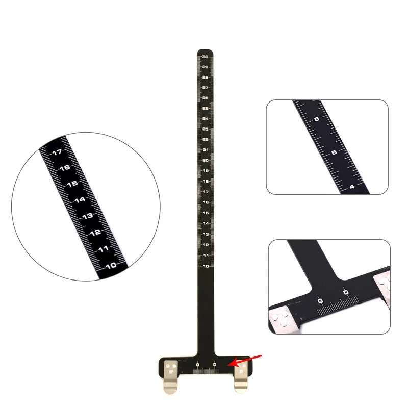 Archery Recurve Bow T Ruler Quick Tip On Tieing Arrow Nocking Points Precision Measurements Black Archery T Square
