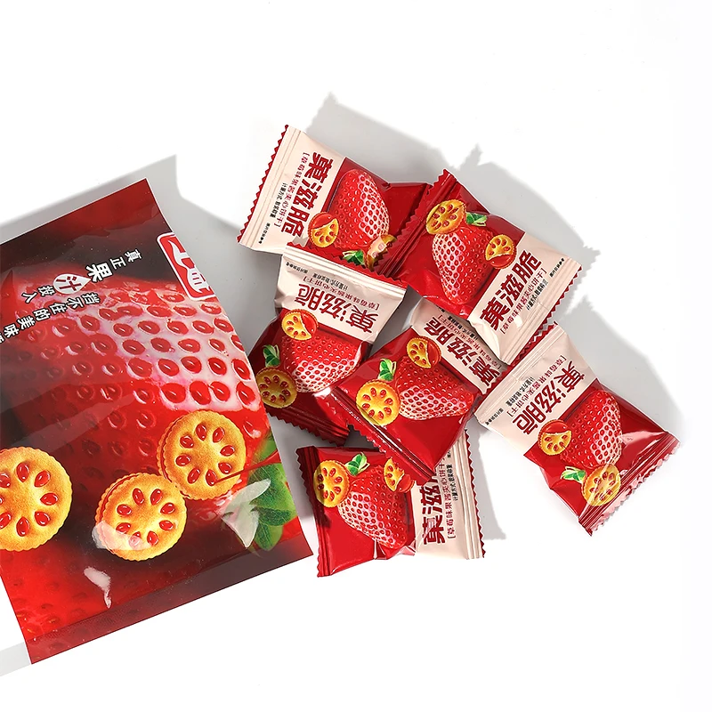 Attractive Pricing Relaxed Pleasant Pleasure Strawberry Jam Authentic Natural Sandwich Biscuits