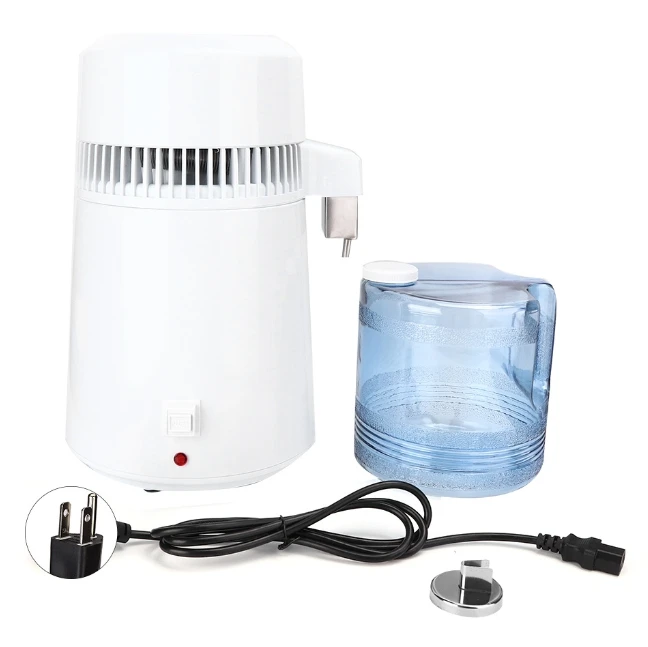 4L Dental Water Distiller With Stainless Steel Inner Pure Electric Distillation Purifier For Dental Lab
