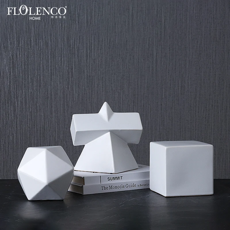 Интерьер дома украшения искусства в виде геометрических фигур экспонат Таблица скандинавский керамический Декор для дома