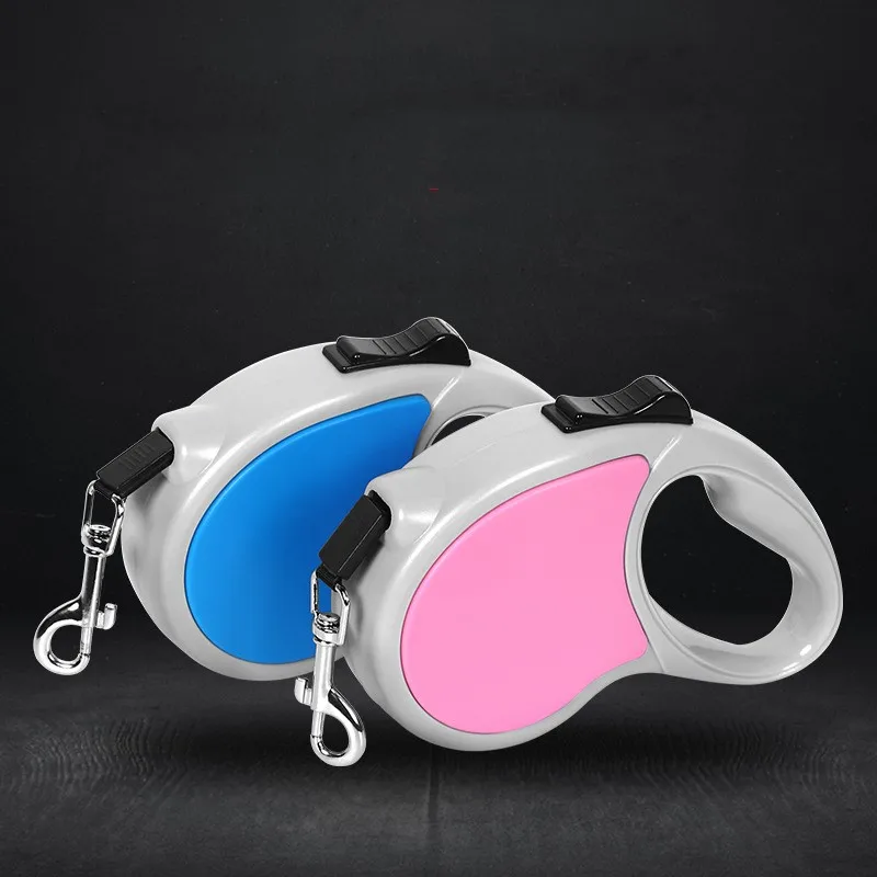Wholesale Simple Pet Leash Two-color Abs Automatic Tractor Dog Leash For Walking Dog