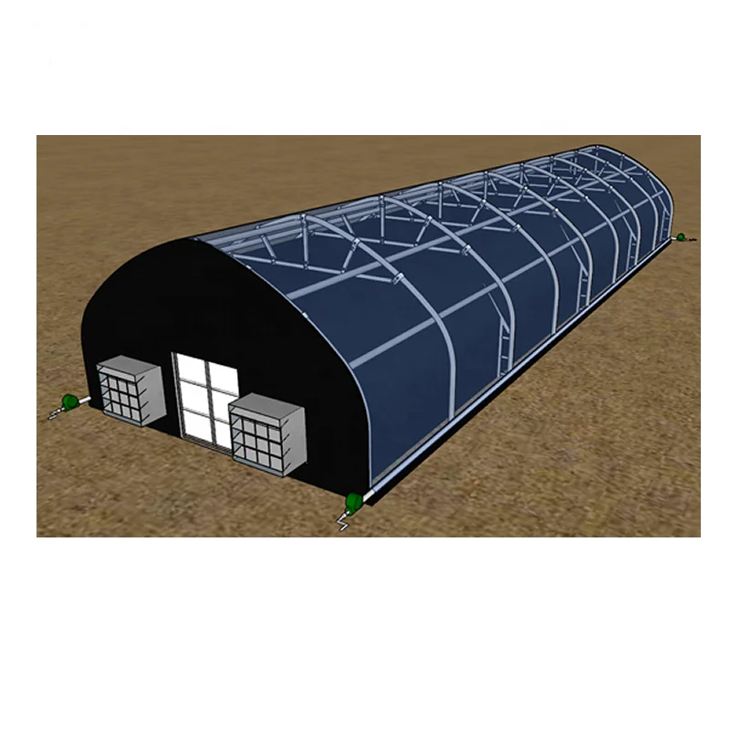 Blackout 100% Light Deprivation Greenhouse Blackout Curtains Greenhouse with Blackout System for Herb Mushroom Vegetable Flower