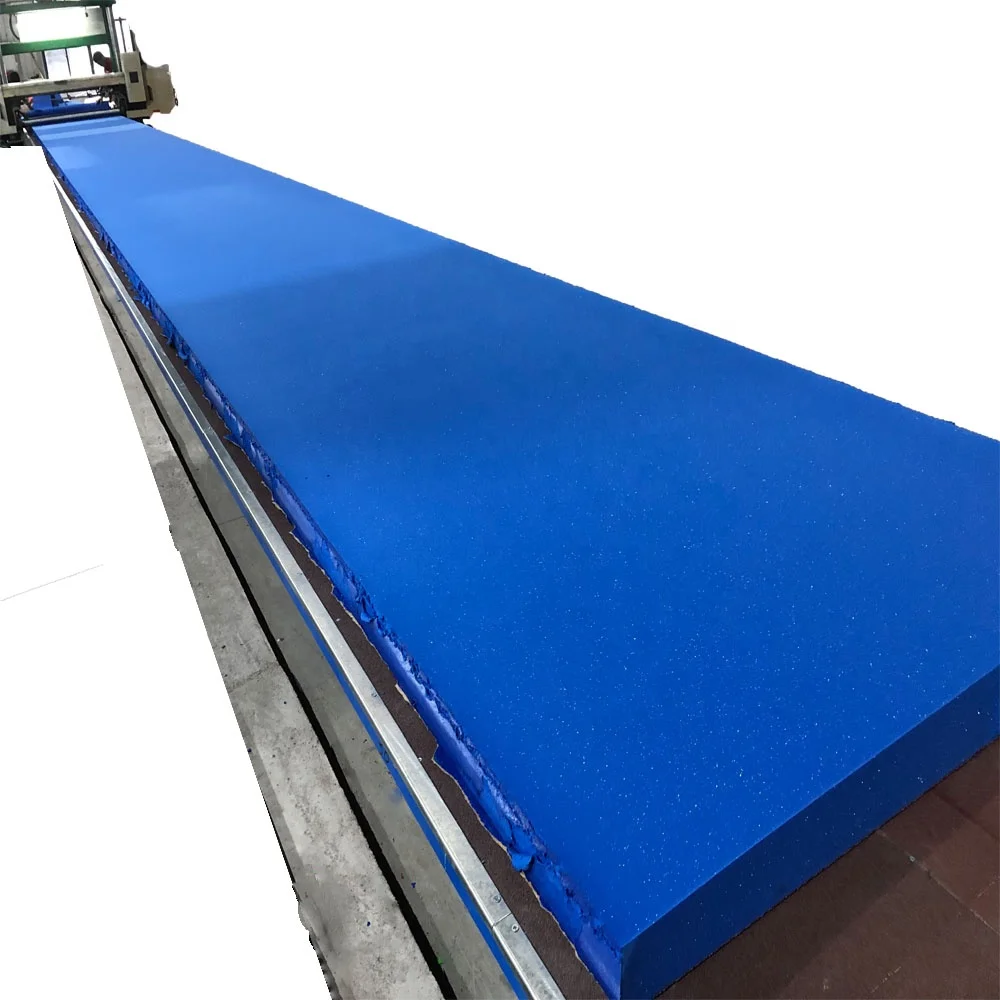 breathable blue  pu foam high elastic foam