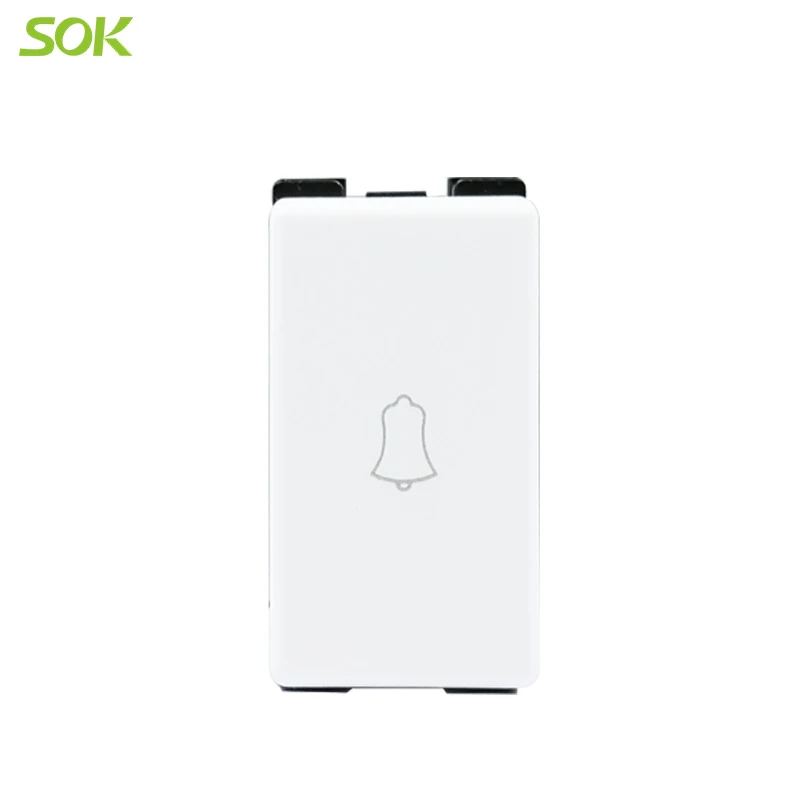 Door Bell Light Switch Module 10A 250V Electrical Socket Switches OEM Wall Switches Italian Standard 1 Gang White by Sea or Air