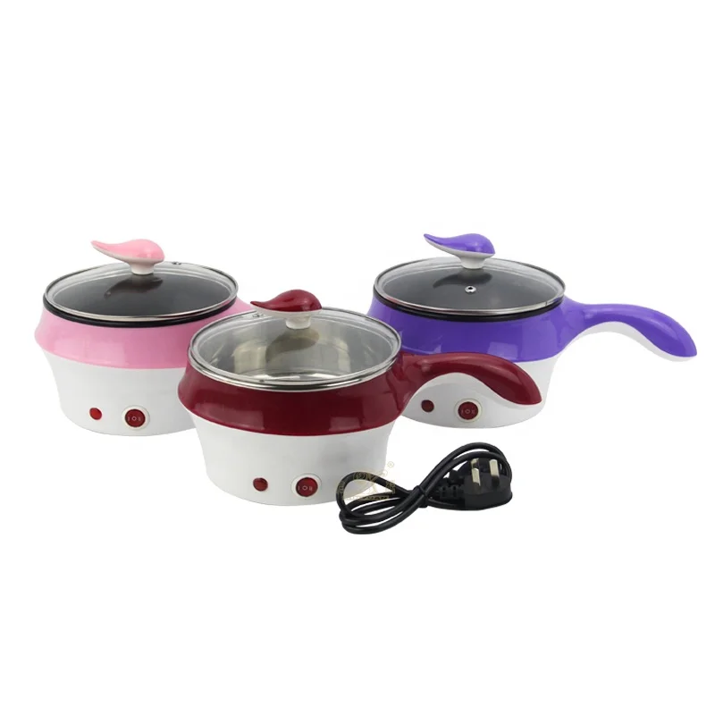 Портативная Удобная сковорода для приготовления соуса, электрическая сковорода из нержавеющей стали с антипригарным покрытием и наконечниками для паровых корзин