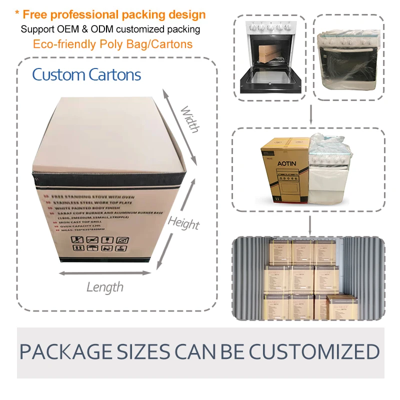 Best supplier cake bread baking gas stove with oven 4 burner for home use