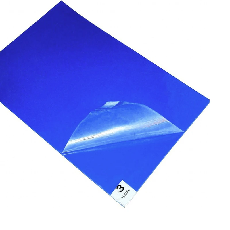 Antistatic contamination esd sticky antibacterial sticky mats sticky mat adhesive glue white cleanroom blue 26x45inch sticky mat