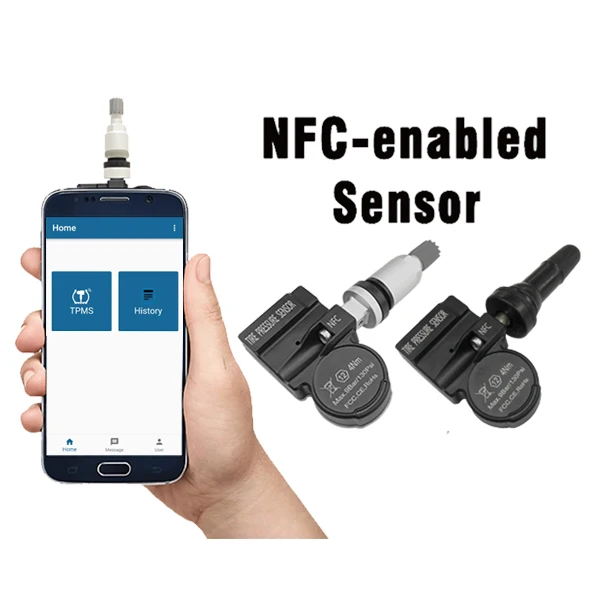 Program by cellphone car tire pressure monitoring system tpms sensor programmable tpms sensor