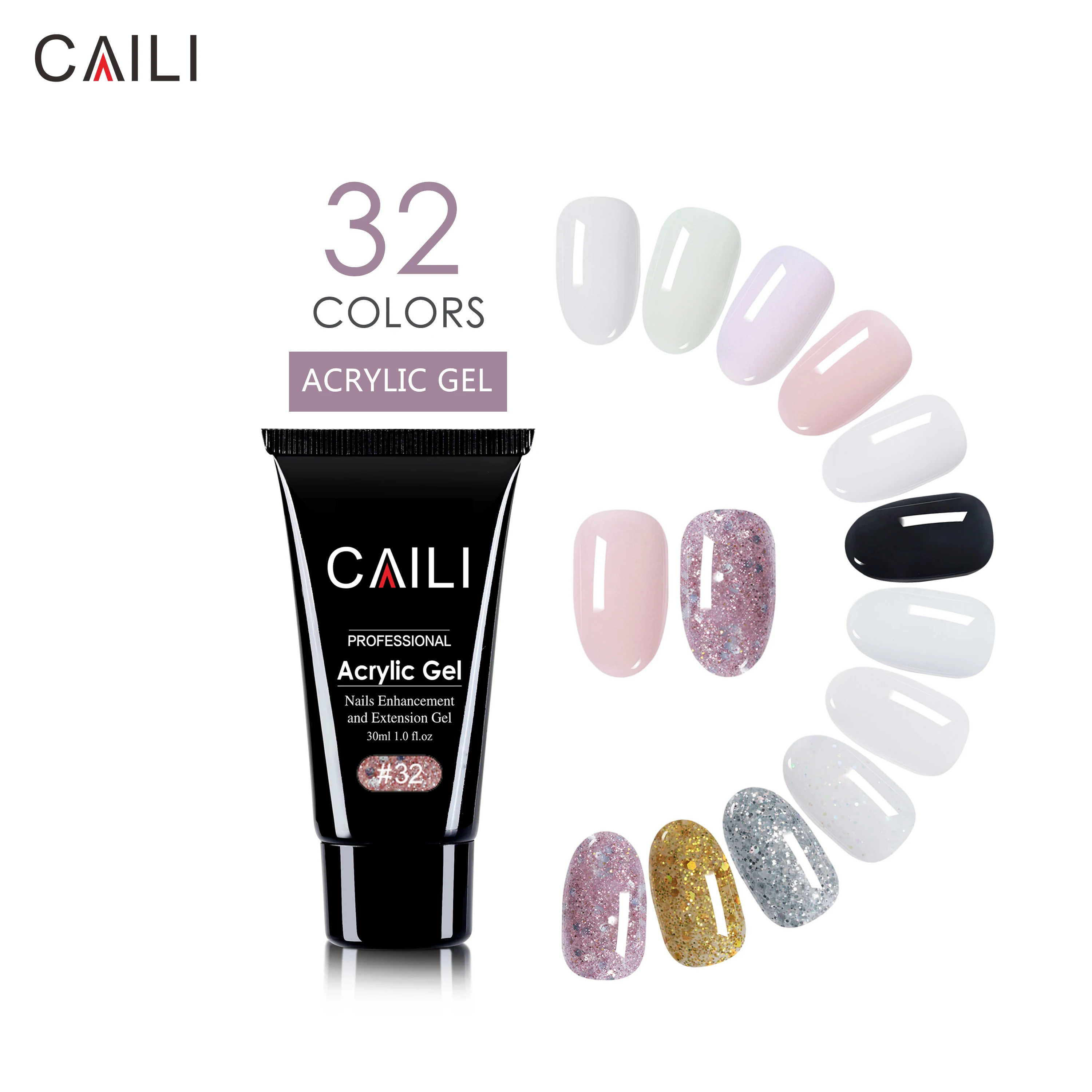 2024 Top Selling 2024 Top Selling Nails Acrylic Tube Gel For Nails Milky 30Ml nail supplies acrylic