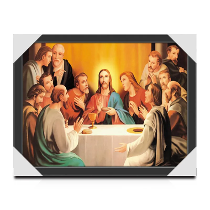 30x40cm jesus christ 3D lenticular printing poster of virgin mary flip 3d picture for decoration wall art