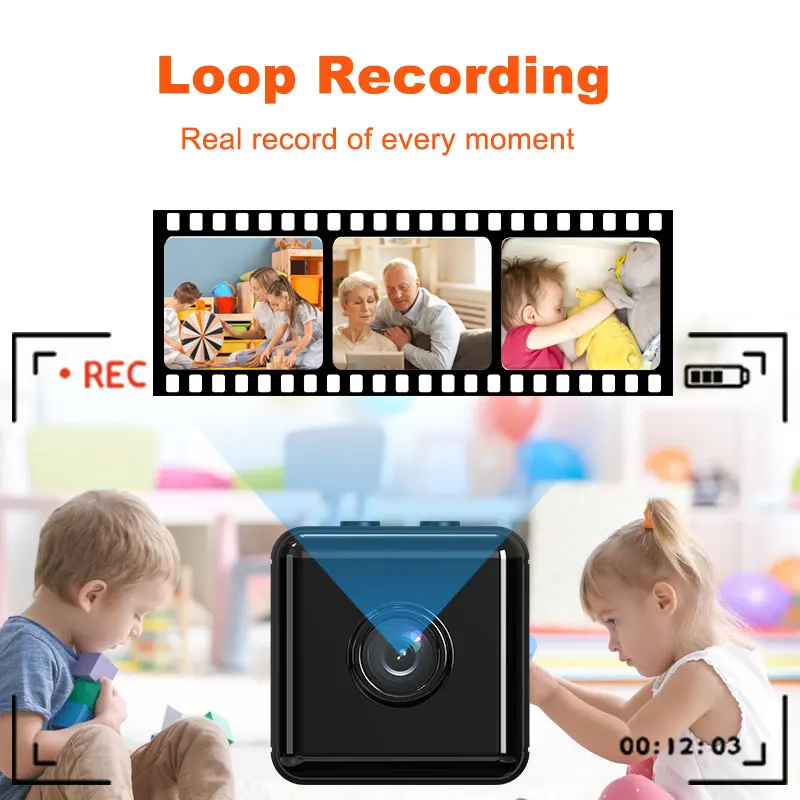 1000mAH Long Standby Cctv Security Wifi Mini Camera HD1080P X6 Mini Camera