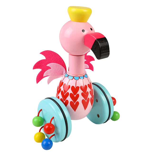 2020 best sale educational wooden baby push toys for toddlers