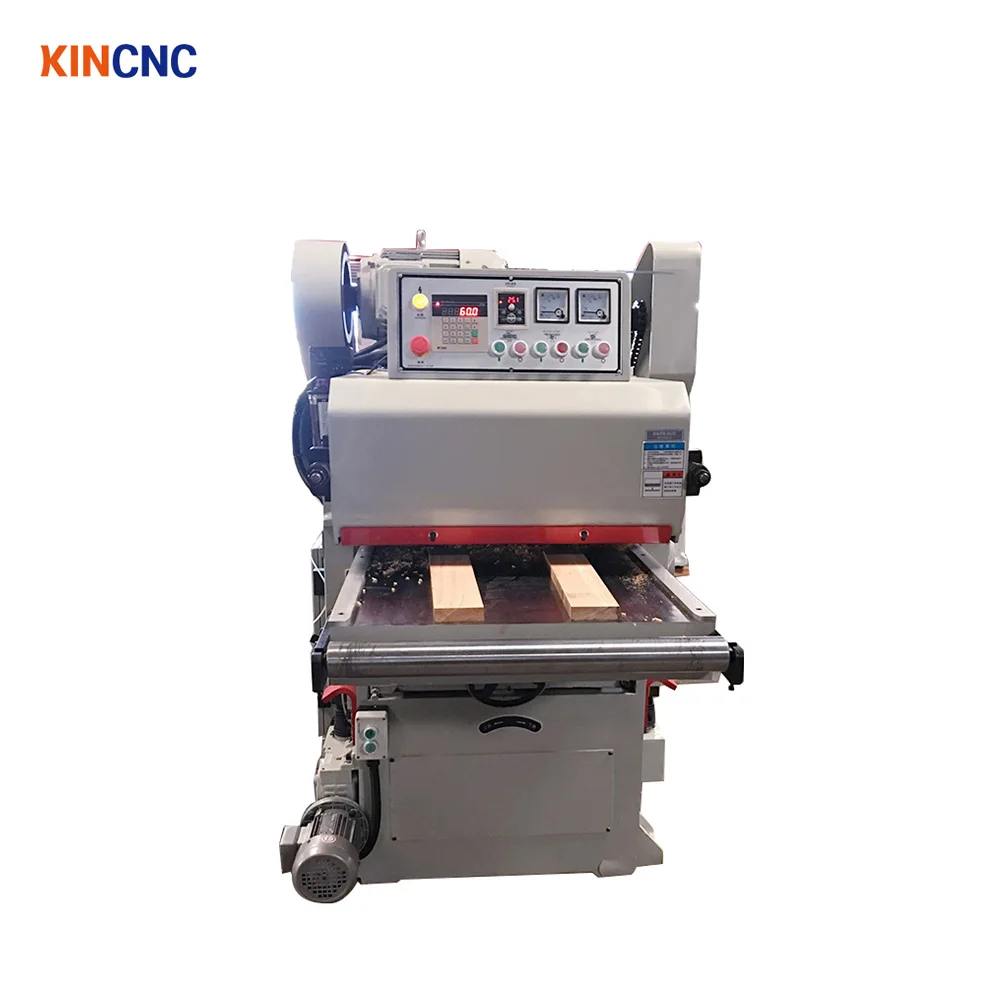 KINCNC High Quality Multifunction Double-side Planer Woodworking Combined Surface Planer Thicknesser Double Side Planer