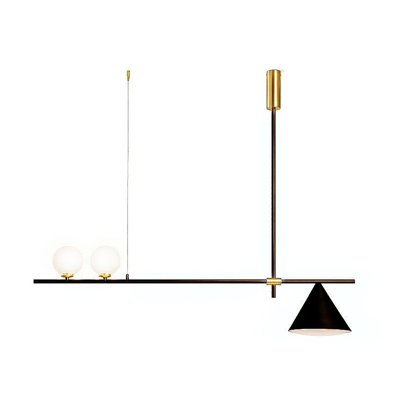 2023  Indoor Pendellampe Nordic Pendant Light Glass Iron Ceiling Lamp Modern