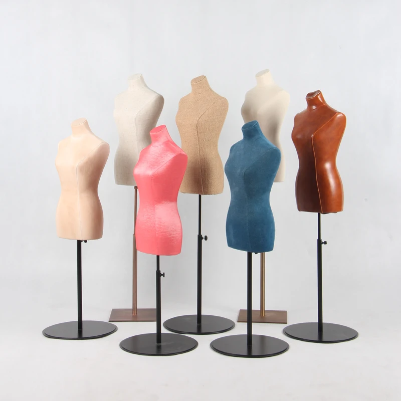 fashion cotton covered mini bust neckform mannequin for jewelry display