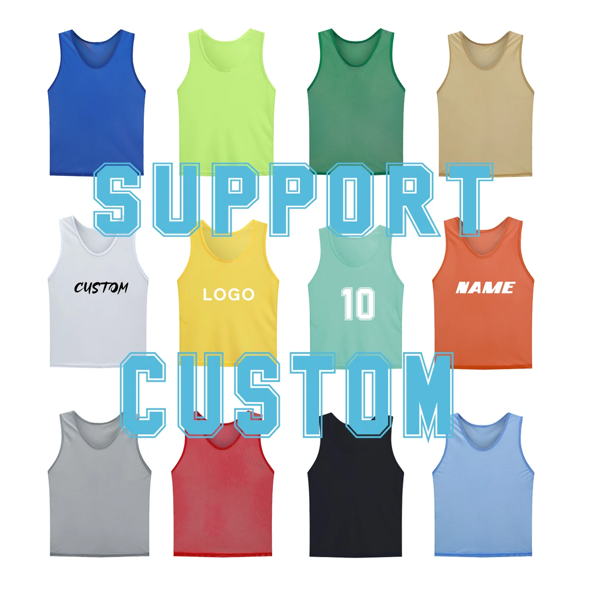 China Wholesale Instock Soccer Pinnies Kids Football Bibs Sports Vest Mens Heated Vest Team Training Scrimmage Vest