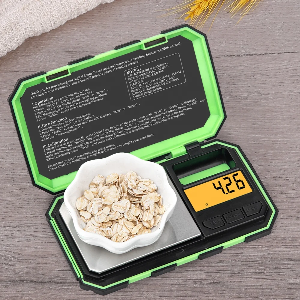 500g LCD Digital Pocket Scale Gram Balance Weight Scale Space Business Silver Gifts Jewelry Scale Gold 100g 200g 0 01g Rectangle