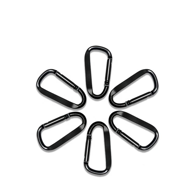 Wholesale Hiking Fishing Camping D Ring Carabiner Clasp Hanging Aluminum Alloy Custom Molle Carabiner Clip Hook Climbing Buckle