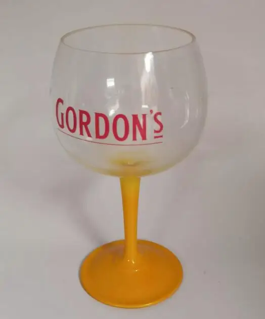Plastic gin glass polycarbonate wine glass acrylic color stem drinking cup  tritan gin tonic glass bpa free