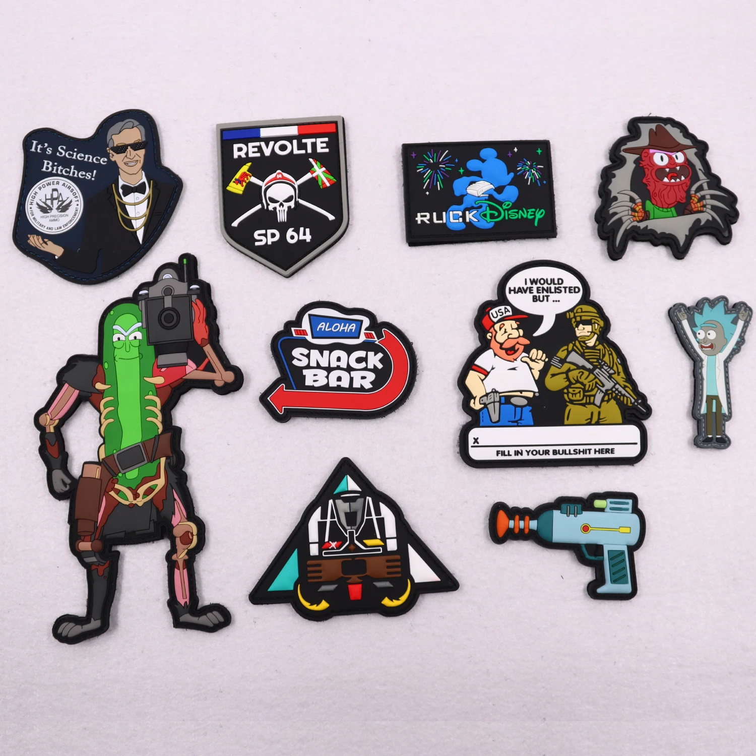 custom embossed arm badge rubber label 3D logo silicon patch soft PVC tag for clothing