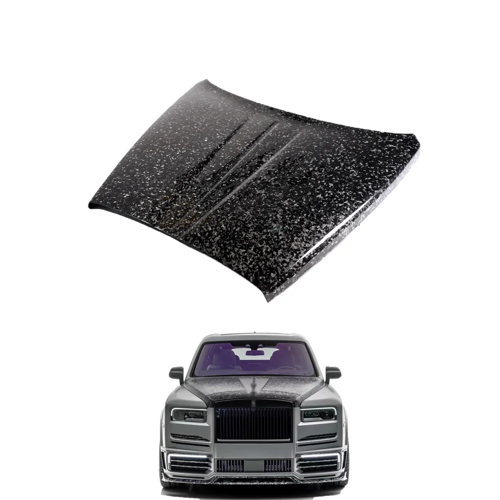 WEESE MSY style forged engine hood dry carbon fiber front bonnet cover for Rolls Royce Cullinan