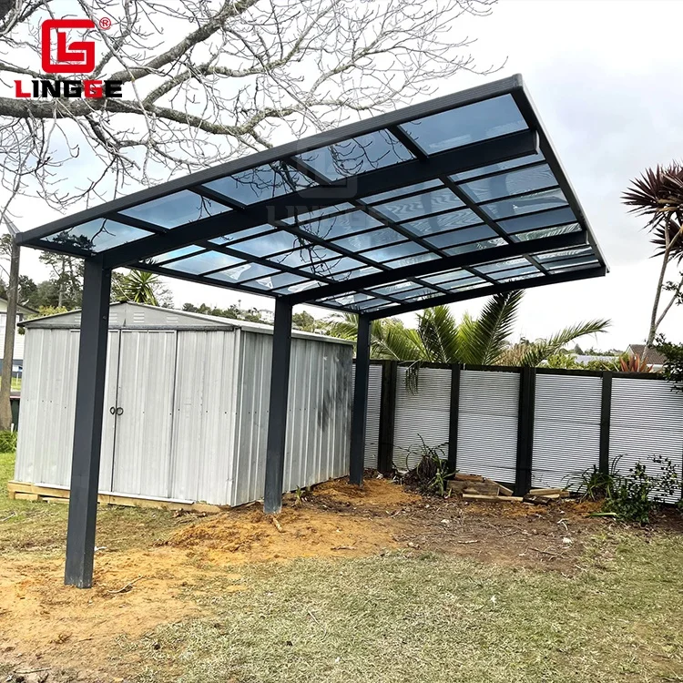 Customized Waterproof Garage Terrace Aluminum Car Parking Shelters Easy Assembled Modern Carport