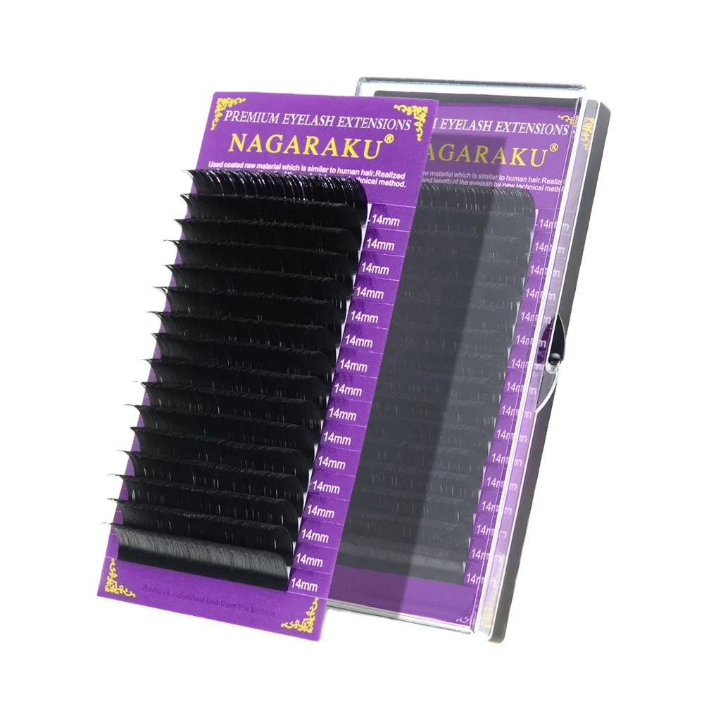 nagaraku Individual Eyelash Extensions Eyelash Extension Supplies Wholesale False eyelashes extensiones nagaraku lash trays