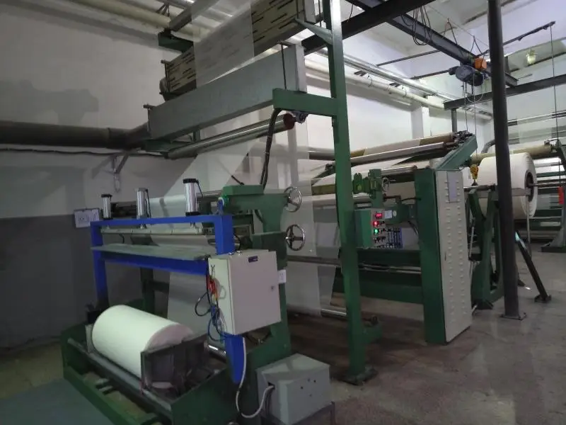 gauze bleaching machine with dryer and different output finishing