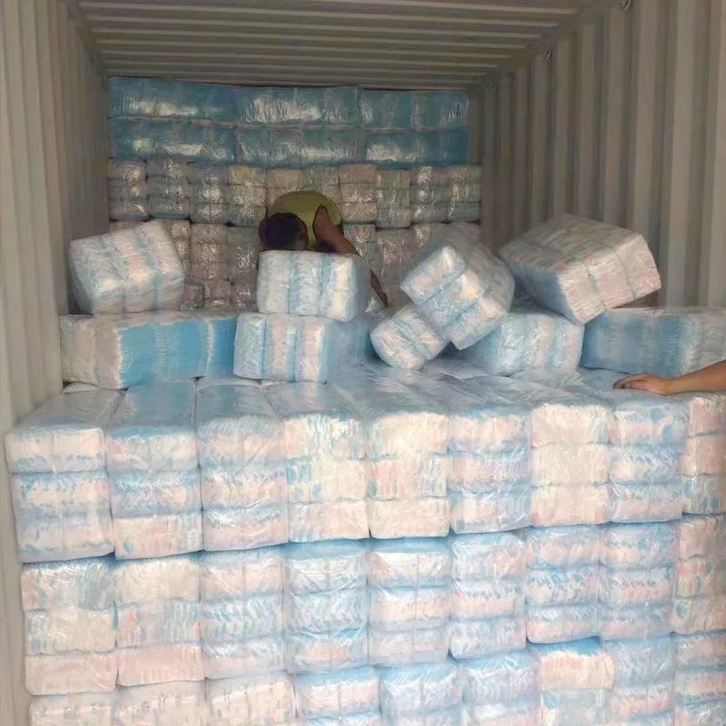 In Stock High Quality Disposable Sleepy Cotton Breathable Baby Diapers Manufacturer From China