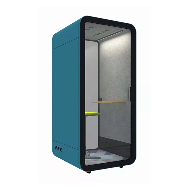High-End  Single Person Soundproof Office Work Pods Soundproof Office Phone Booth Acoustic Work Station