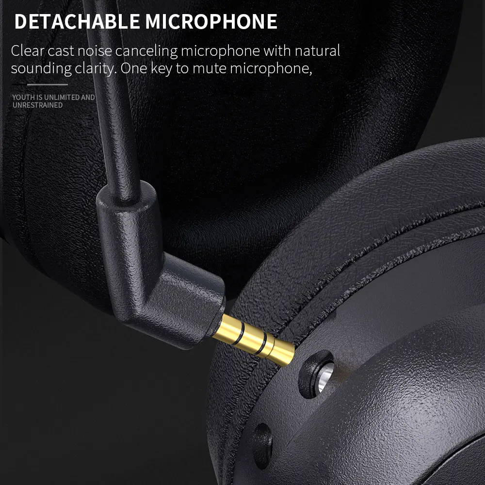Hot Selling LED Over-ear Computer 2.4G Wireless Gaming Headset Headphone With Mic For Steam Game