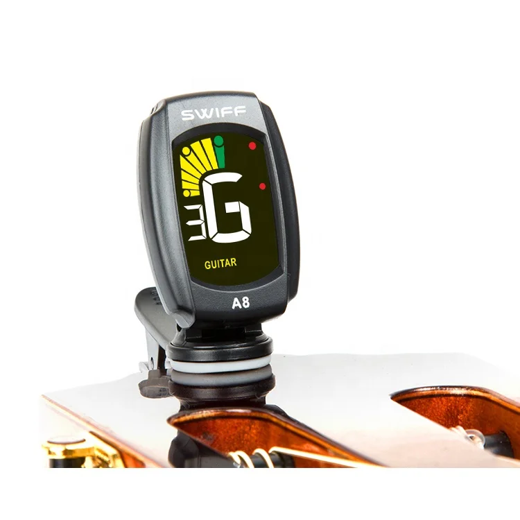 SWIFF A8-CS клип на бас скрипка укулеле гитарный тюнер хроматический тюнер
