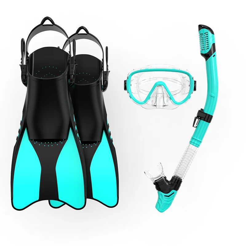Best Selling Diving Scuba Mask Adjustable Fins Set Snorkel Swimming Goggles Diving Masks set