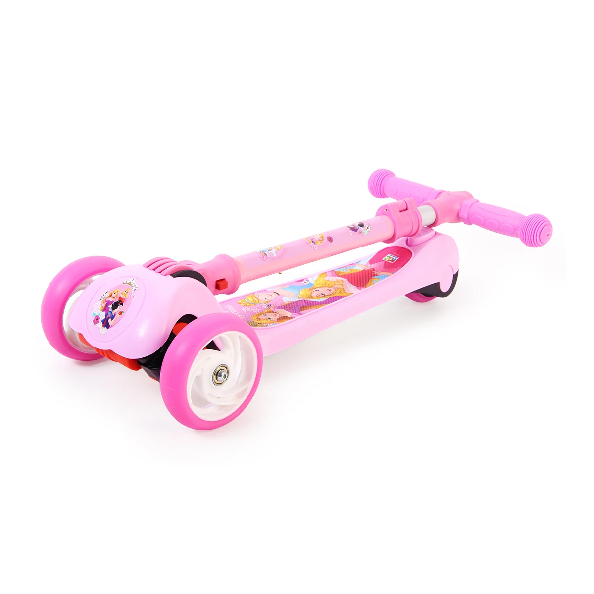 
Disney Princess Foldable Scooter LED Light Wheels Children Adjustable Kick Scooter For Kid 
