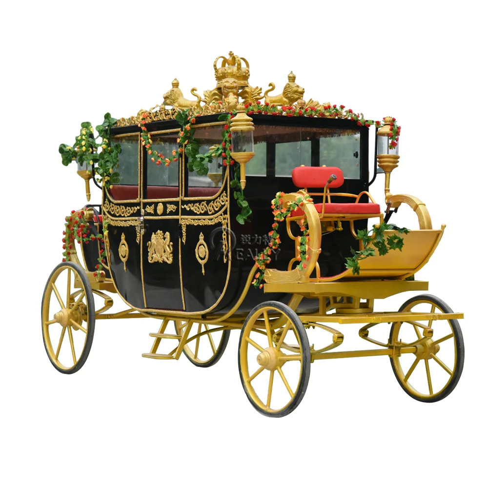 OEM Newest Wedding and Sightseeing Horse Drawn Carriage and Electric Horse Carriages for Sale