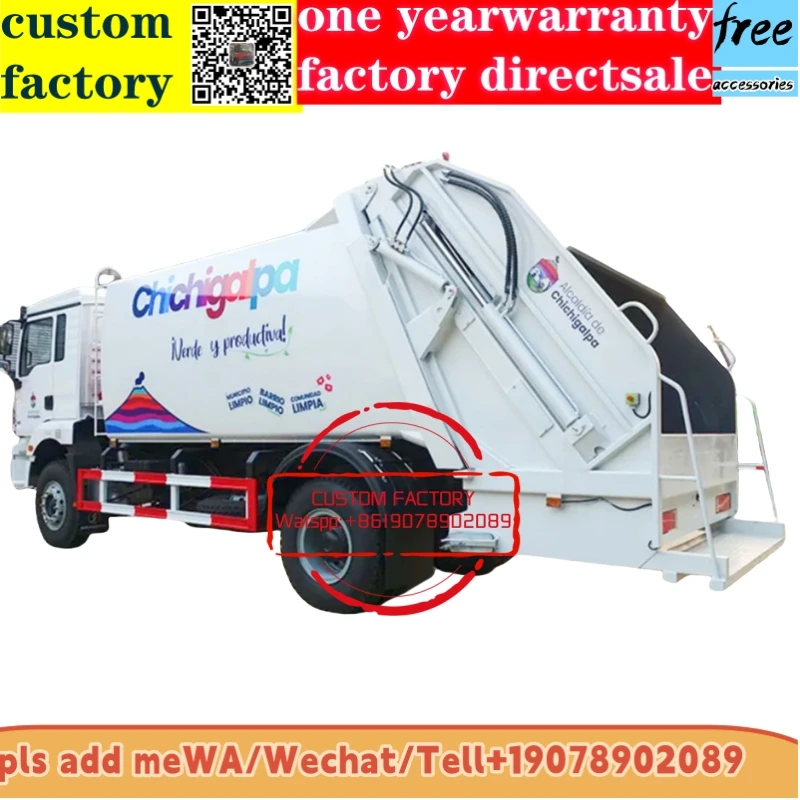 China Low price new or used garbage compactor truck with diesel engine waste collection transportation garbage truck for sale
