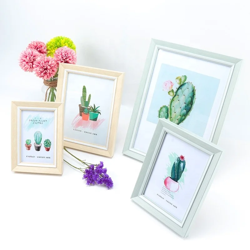 Simple Style Polystyrene Plastic Picture Photo Frame A4