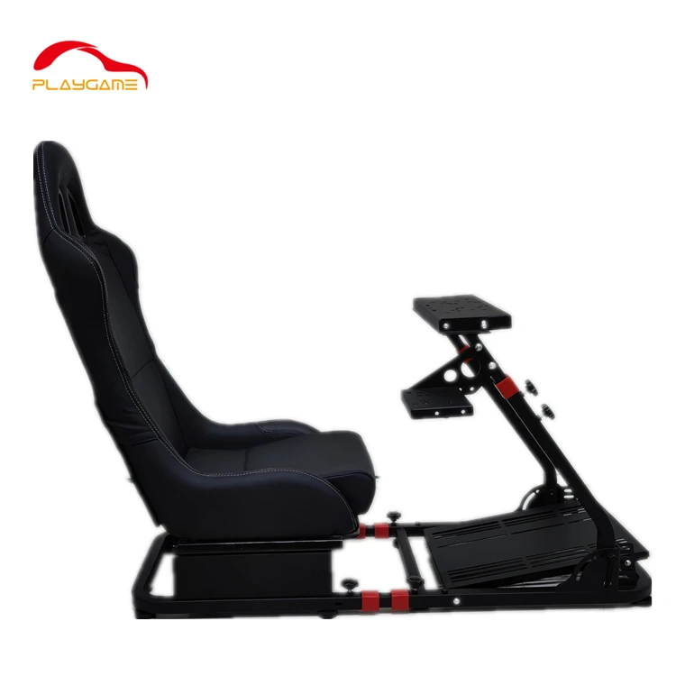 Adjustable Bucket Seats Simulator Accessories Seat Pedals Shifter Simulator Steering Race Play Game Cockpit Sim Racing